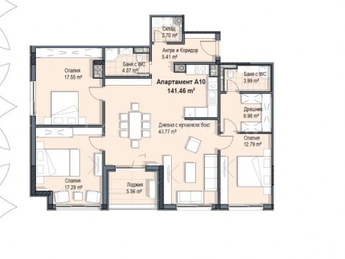 Three bedroom apartment - Sofia, Krastova vada