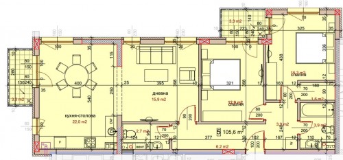 Two bedroom apartment - Sofia, Manastirski livadi - east