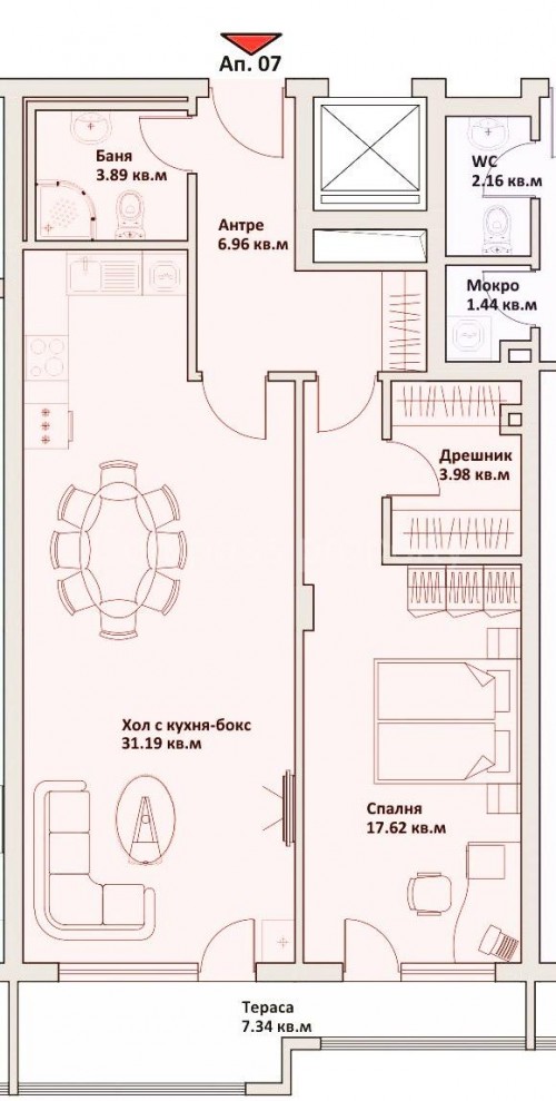 One bedroom apartment - Sofia, Vitosha